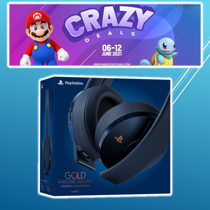PlayStation Gold Wireless Headset 500 Million Limited Edition