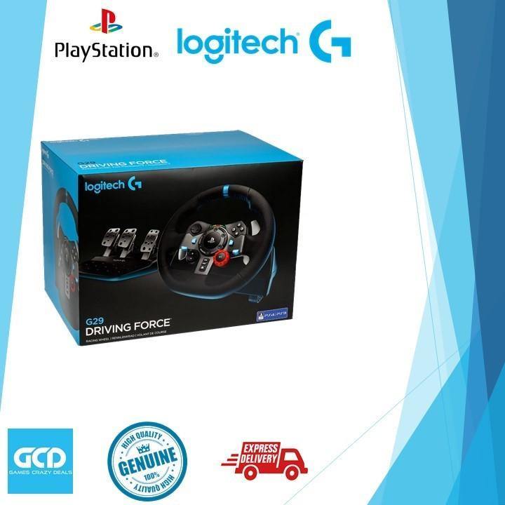 Logitech G29 Driving Force Racing Wheel for PS4/PS3/PC (Option With Shifter)