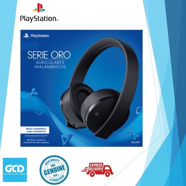 Playstation Gold Wireless Headset Export Set (Black) – Games