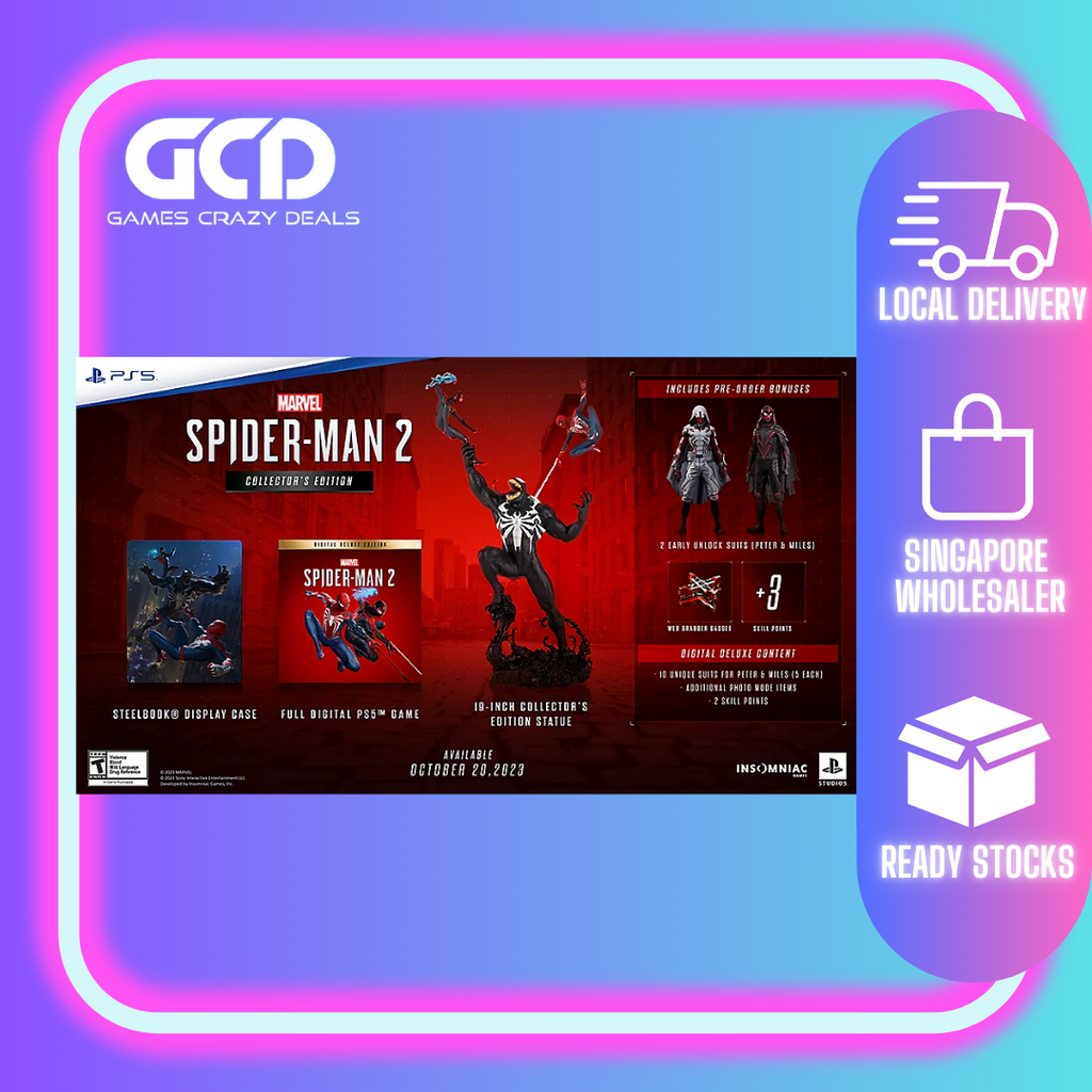 PS5 Marvel Spider-Man 2 Collector's Edition (R3) – Games Crazy Deals