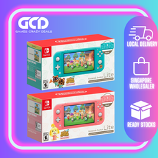 Nintendo Switch Lite Animal Crossing New Horizon Isabelle / Timmy & Tommy Aloha Edition (1 Year Local Agent Warranty)