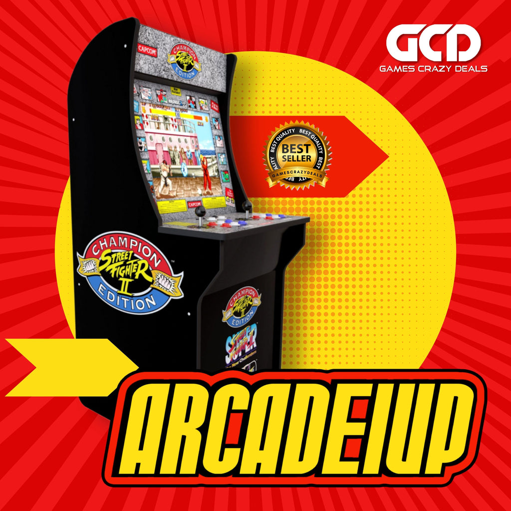 CNY Flash Deal! Arcade1Up: Street Fighter - Classic 3in1 Home Arcade (4ft)  – Games Crazy Deals