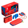 Nintendo Switch Console Mario Red & Blue Special Edition + Carrying Case & 2 Free Games + 1 Year Warranty