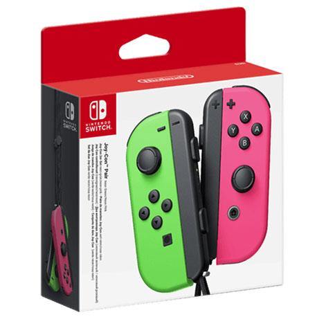 Nintendo Switch Joy Con Controller Pair - Neon Green & Pink