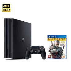 PS4 Pro 1TB Black with 1 Game - Refurbished